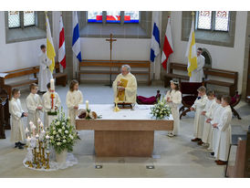 Feier der 1. Heiligen Kommunion in Sankt Crescentius (Foto: Karl-Franz Thiede)